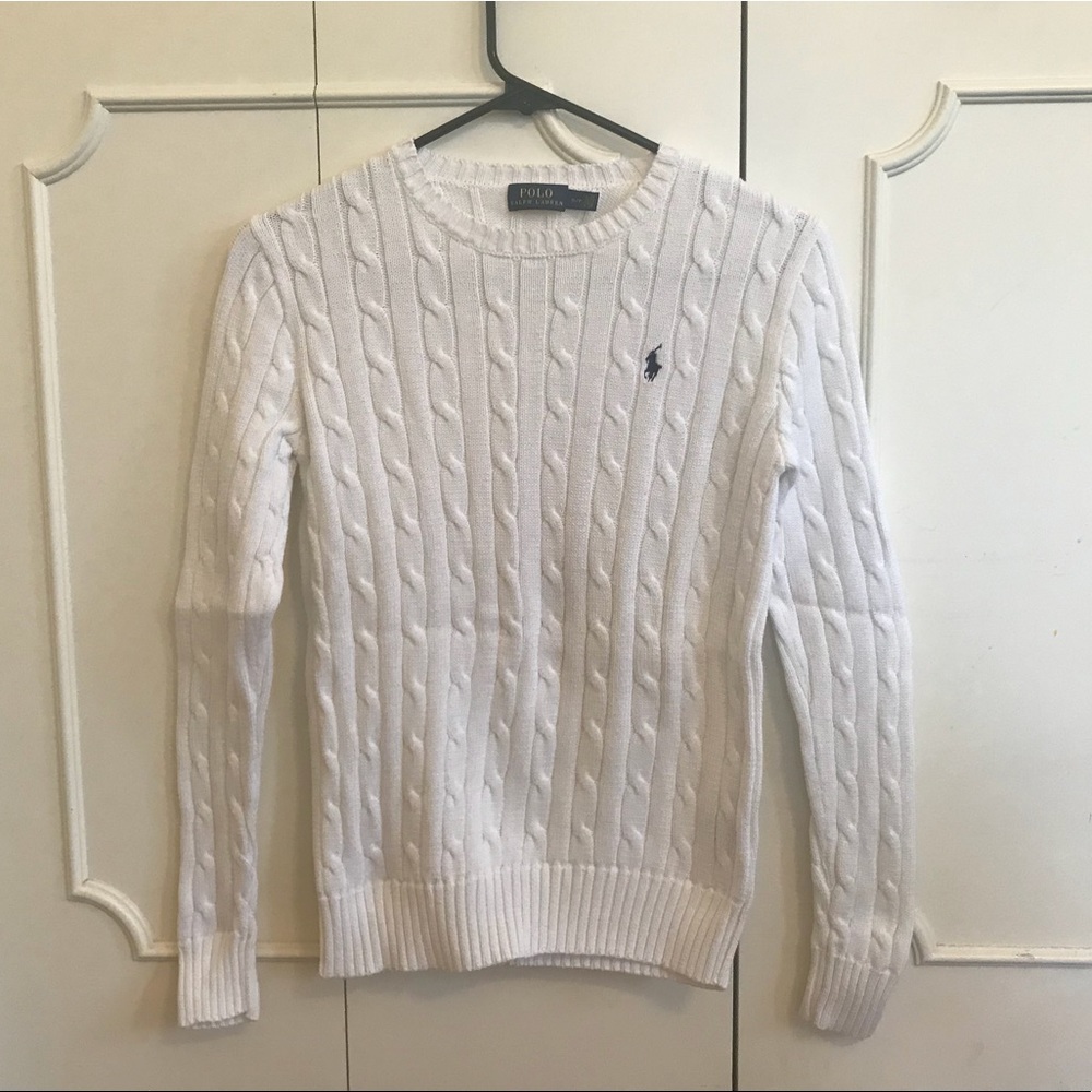 White and Navy Ralph Lauren Sweater